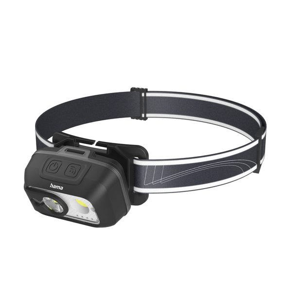Hama HL500-C, LED čelovka, nabíjecí, 500 lm / 110 m, IP44