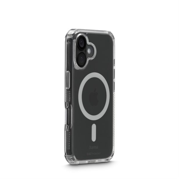 Hama Extreme Protect, kryt pro Apple iPhone 17, magnetický, D3O®, nežloutne, průhledný