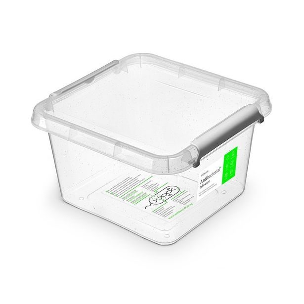 antibakter.box 3,0 l 20x20x12cm,transp.plast