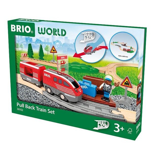 BRIO Vlaková sada s natahovacím vláčkem