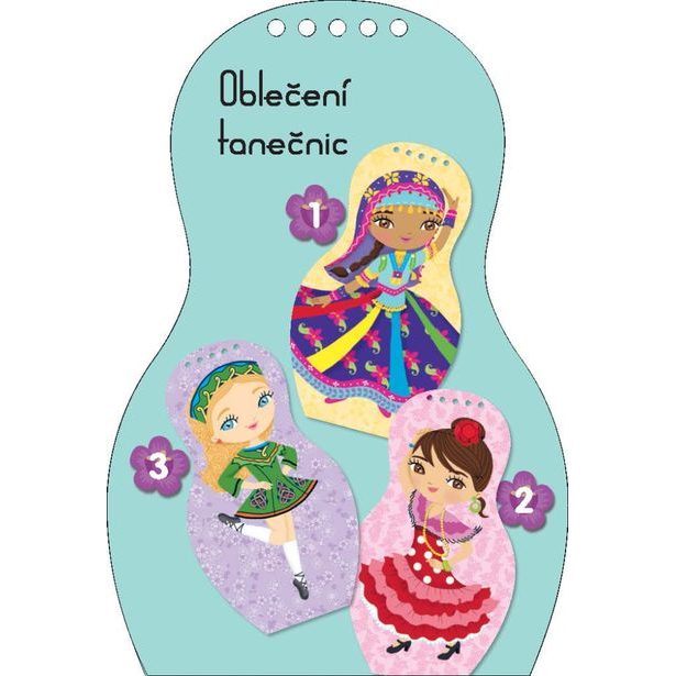 Oblékáme TANEČNICE z celého světa – Omalovánky Baagl