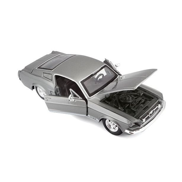 Maisto Maisto - 1967 Ford Mustang GT, metal šedá, 1:24