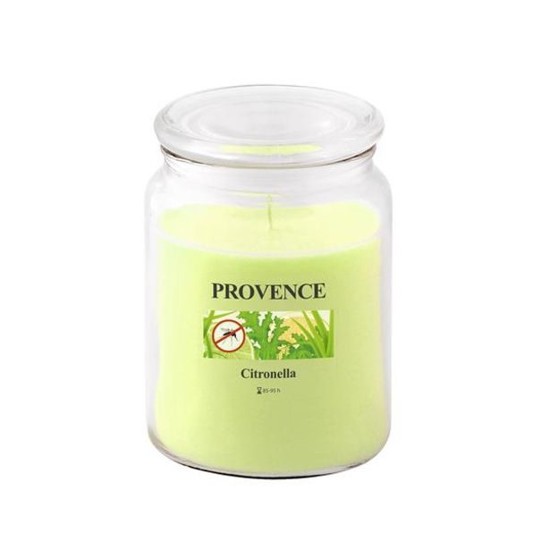 Provence SVÍČKA VE SKLE S VÍČKEM 510G, CITRONELA_hamashop