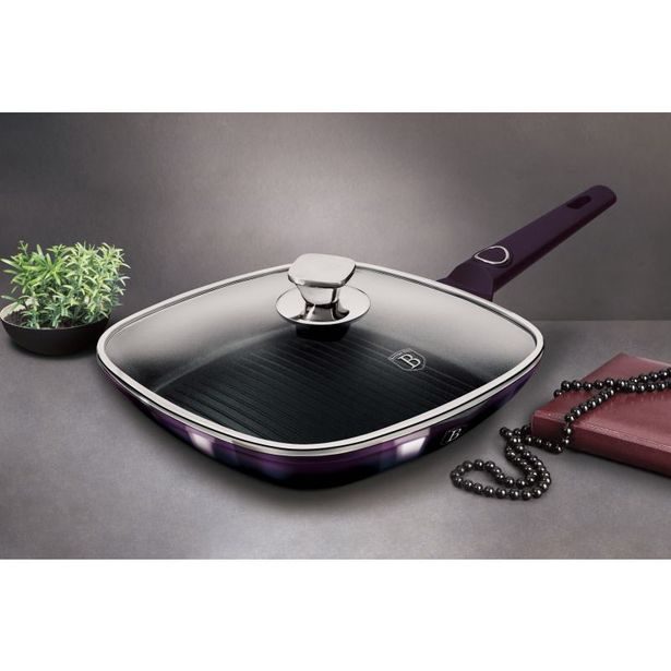 BERLINGERHAUS Pánev grilovací s titanovým povrchem 28 cm Purple Eclipse Collection BH-7105