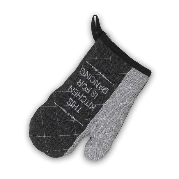 KELA Chňapka rukavice Gianna 100% bavlna bílo-černá KL-12777