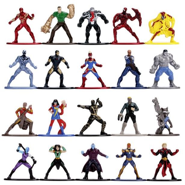 Marvel Kovové sběratelské nanofigurky 20 ks