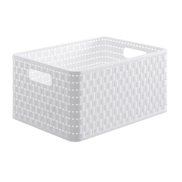 koš-box 18,0l bílý COUNTRY A4, 36,8x27,8x19,cm, plast