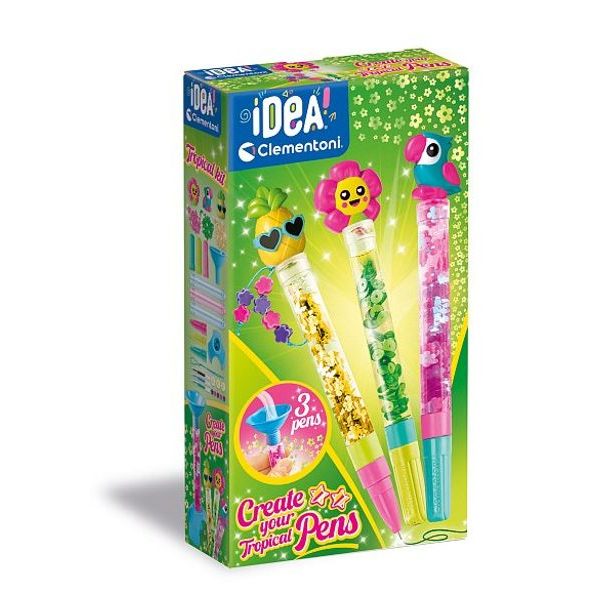CLEMENTONI IDEA - kreativní tvoření - Vytvoř si originální pero Tropical