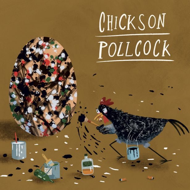 NOTIQUE Poznámkový kalendář Chicken Artists 2027, 30 x 30 cm