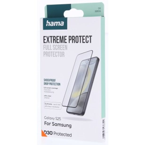 Hama Extreme Protect, ochranné sklo na displej pro Samsung Galaxy S25, licence D3O