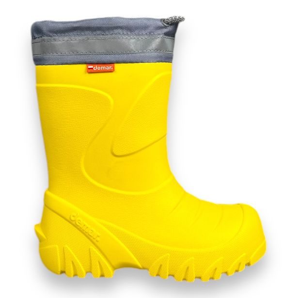 Dětské ultralehké zateplené holínky Demar - MAMMUT - žluté