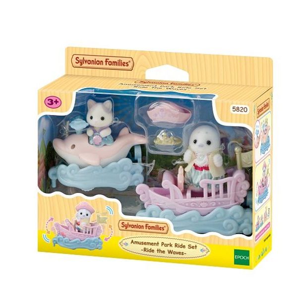 Sylvanian family Mořská vozítka a baby figurky v zábavném parku