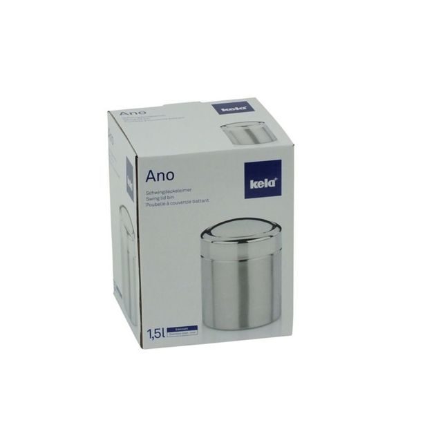 KELA Kosmetický koš ANO 1,5L nerez stříbrný KL-21381