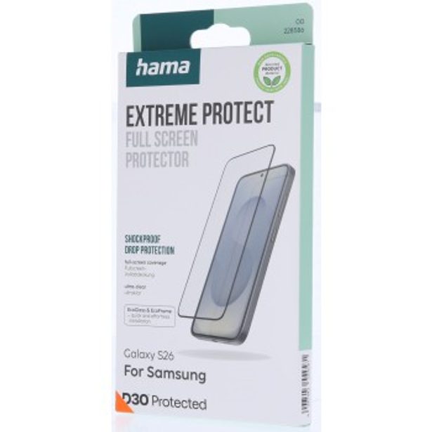 Hama Extreme Protect, ochranné sklo na displej pro Samsung Galaxy S26, licence D3O®
