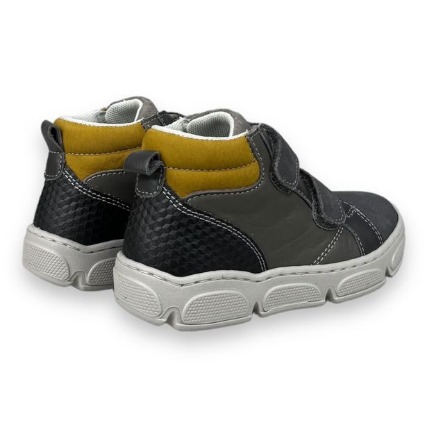 Dětské kožené kotníkové boty Ciciban - šedé