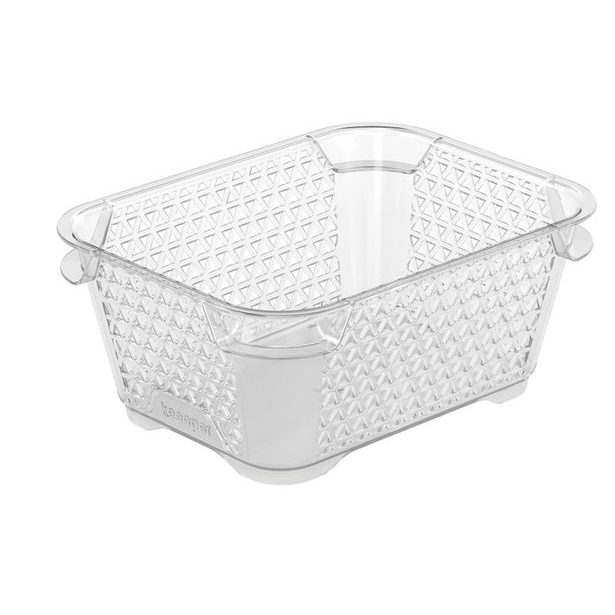 košík A7 MINI transpar., 16x12x7cm, plast