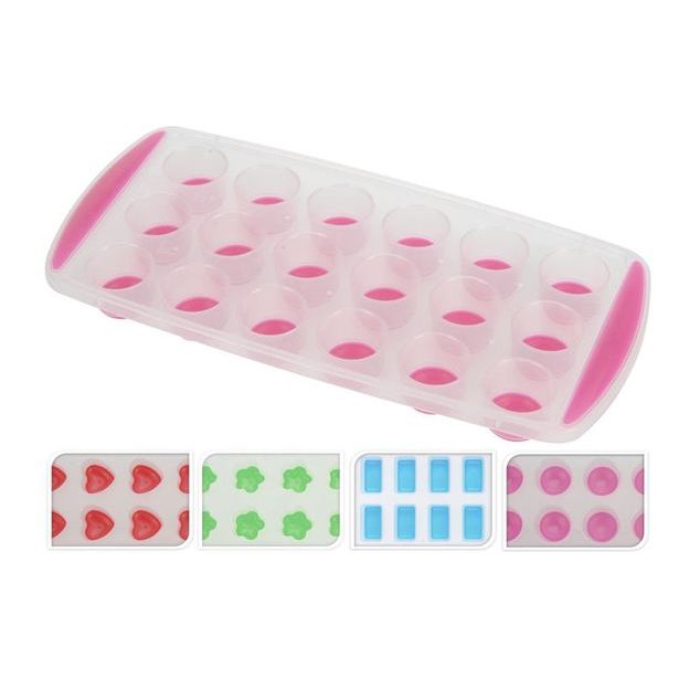 forma na led -18tvarů, 4barvy, měkčené dno