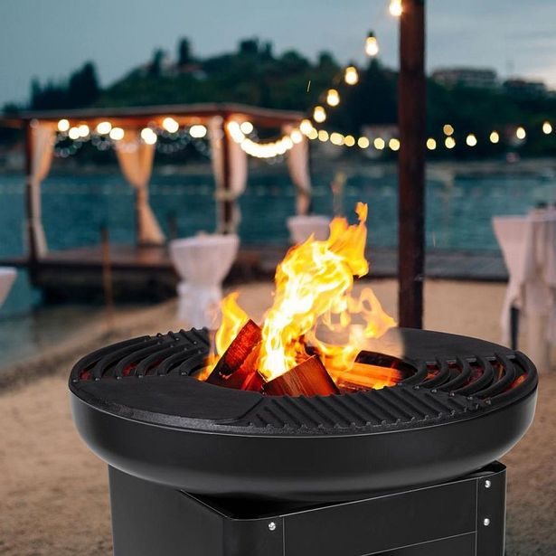 EDCO Přenosné zahradní ohniště s grilem a stojanem TEPPANYAKI ED-229074