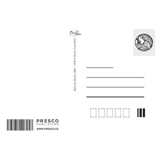 Pohled Alfons Mucha – Monaco Monte Carlo, krátký Baagl