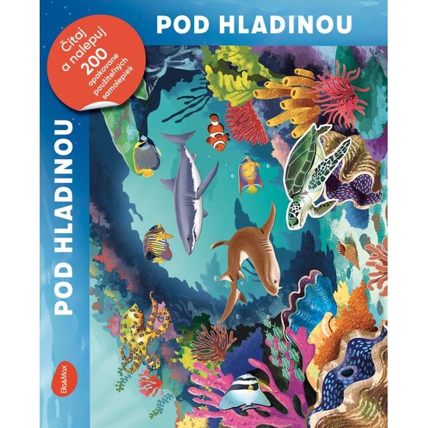 Čítaj a nalepuj – POD HLADINOU, kniha se samolepkami