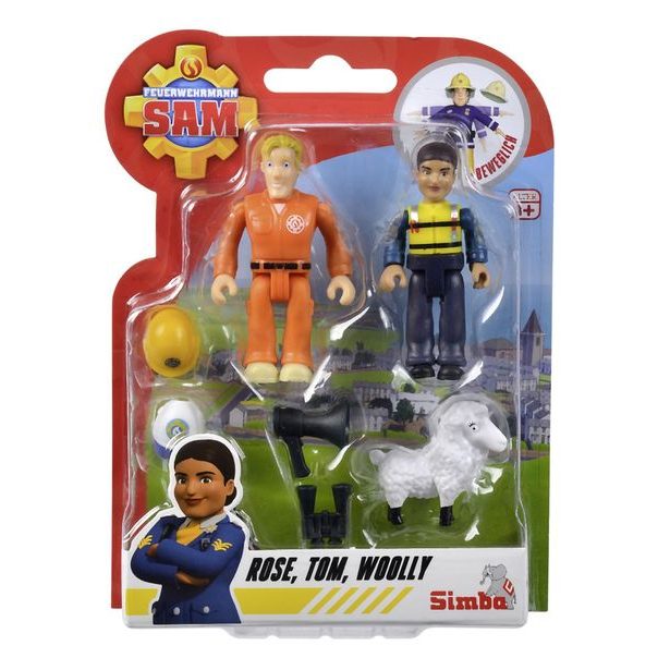 Požárník Sam 2 Figurky a zvířátko, 4 druhy