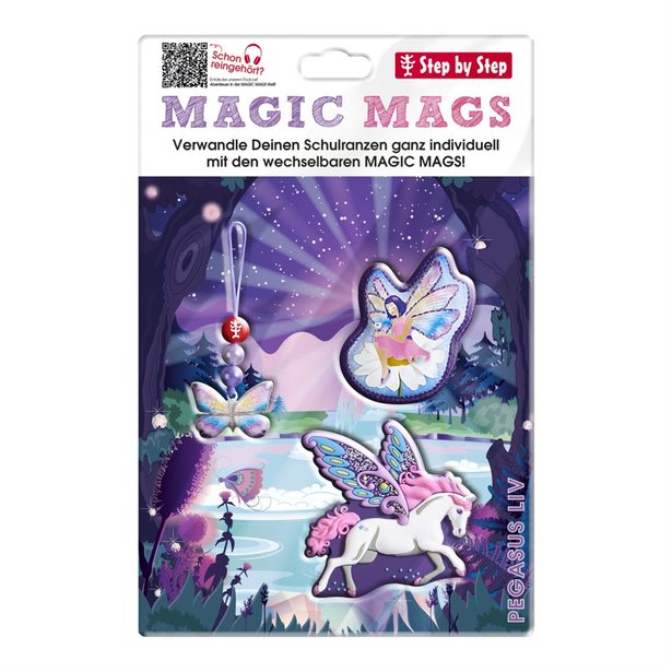 Doplňková sada obrázků MAGIC MAGS, Pegasus Liv, pro aktovky a batohy Step by Step