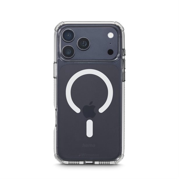 Hama Extreme Protect, kryt pro Apple iPhone 17 Pro Max, magnetický, D3O®, nežloutne, průhledný