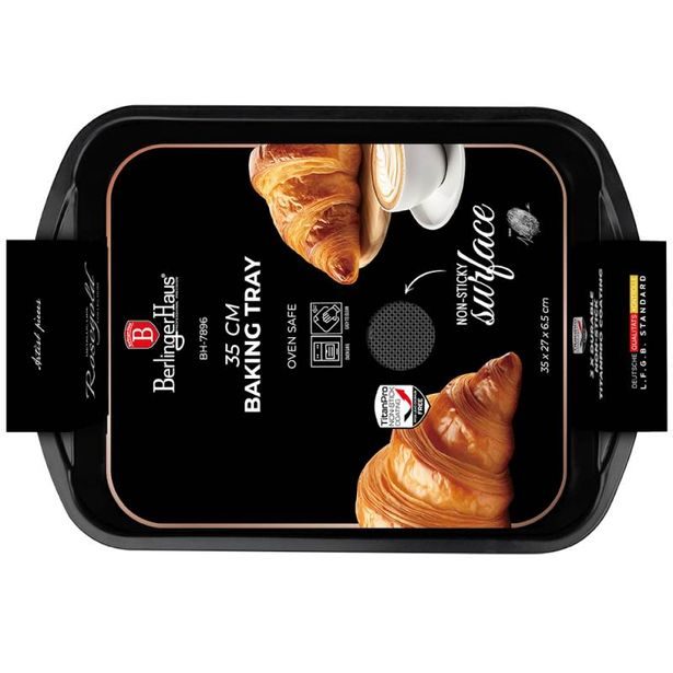 BERLINGERHAUS Plech na pečení s titanovým povrchem 35x27 cm Rose Gold Collection BH-7896