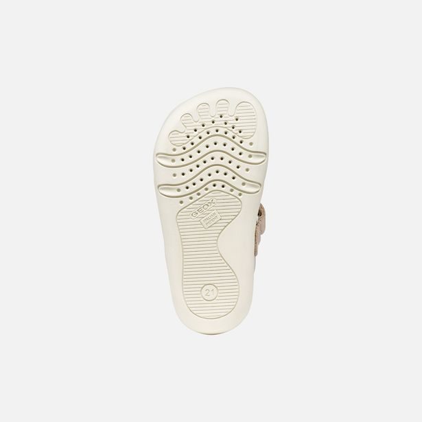 Růžové dívčí barefoot tenisky Geox Steppieup