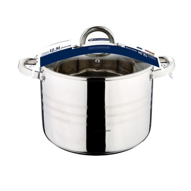 BLAUMANN Hrnec s poklicí nerez 12,5 l Gourmet Line BL-1012