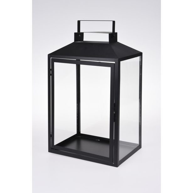 HOMESTYLING Lucerna kovová sada 3 ks sklo 44+35+28cm KO-HZ1952000