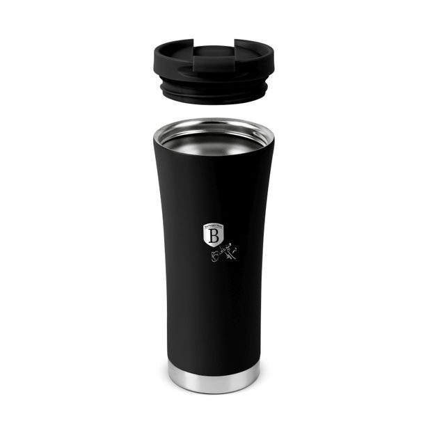 BERLINGERHAUS Termohrnek s dvojitou stěnou nerez 0,5 l Matte Black Collection BH-8751
