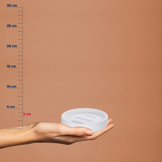 KELA Miska na mýdlo Sana bílá KL-23945