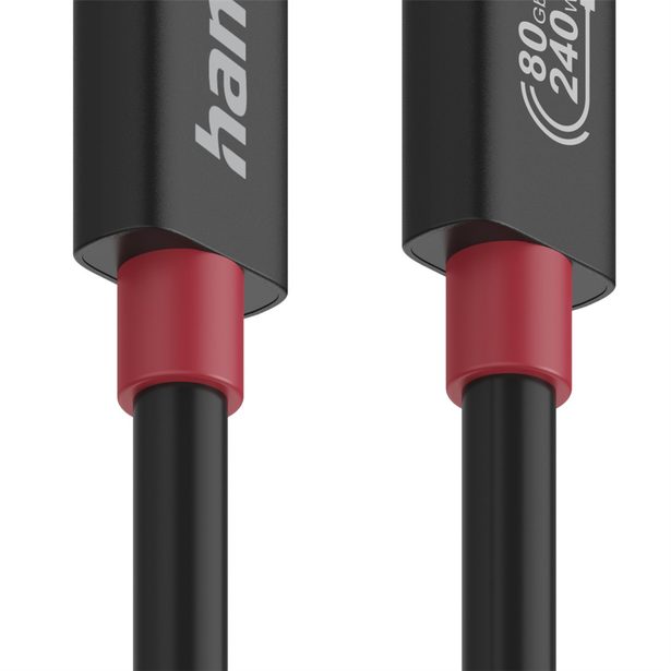 Hama USB-C kabel USB4, 1 m, 80 Gb/s, 240 W