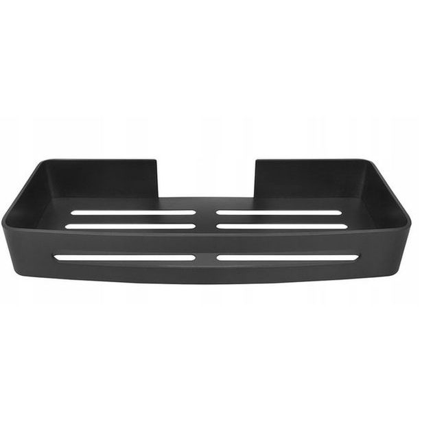 polička koup.BLACK EDITION, kov, samolep.