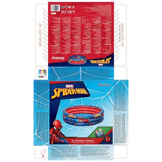 Nafukovací bazének - Spiderman, průměr 1,22m, výška 30cm