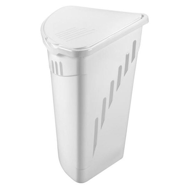 heidrun KOŠ NA ŠPINAVÉ PRÁDLO 35L, 38X38X54CM,BÍLÁ_hamashop