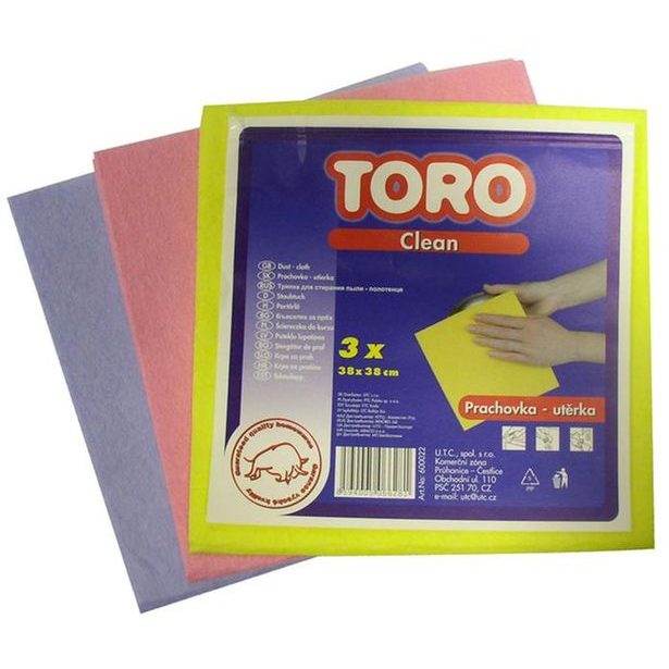 TORO prachová utěrka 3 ks, 38 x 38 cm_hamashop