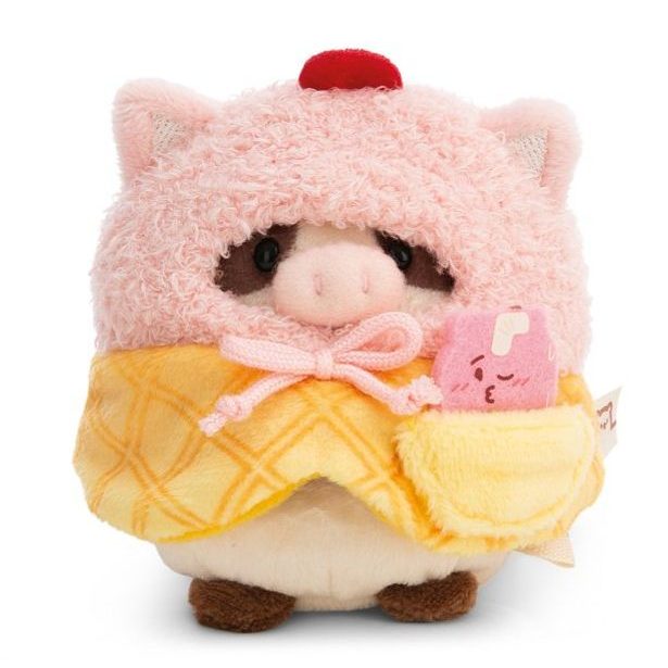 NICI NICI plyš MyMochi Kravička Moona 8 cm v kostýmu milkshake a zmrzlinou,set dárkové bal.