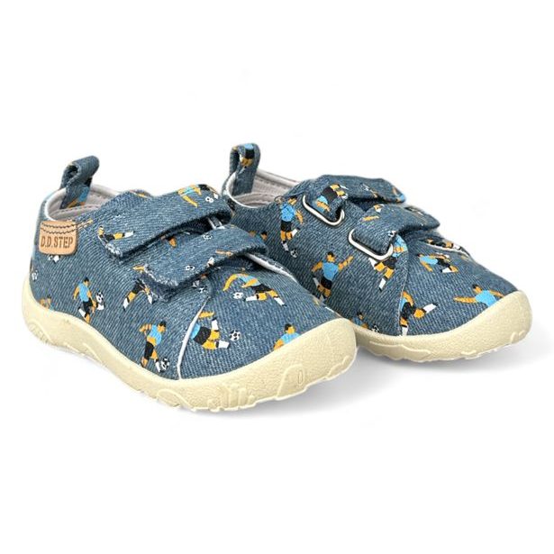 DDstep plátěnky, dětské boty - Fotbalisti