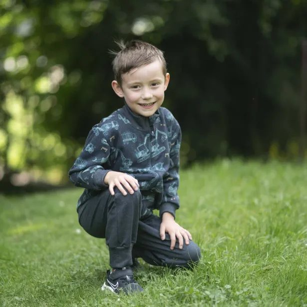 ESITO Mikina na zip Grafit Trucks - šedá