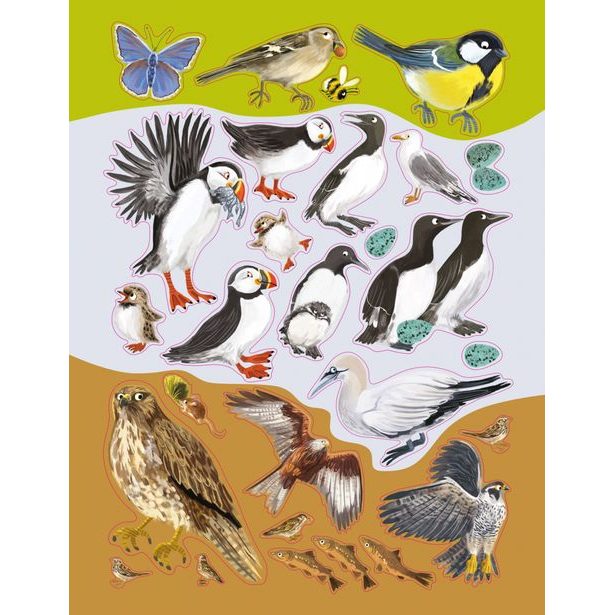 SVET SÝKORIEK, VRABCOV a ďalších spevavcov – Kniha samolepiek Baagl