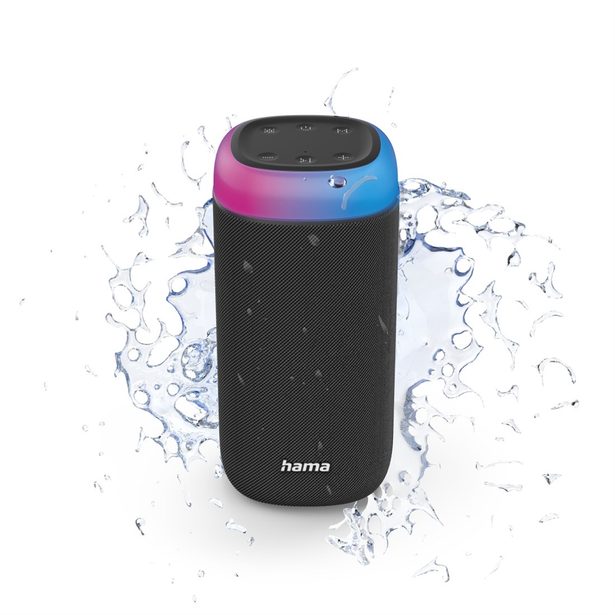 Bluetooth reproduktor Shine 2.0, LED podsvícení, IPx4, černý