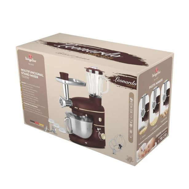 BERLINGERHAUS Kuchyňský robot s mlýnkem a mixérem 1500 W Leonardo Collection BH-9531