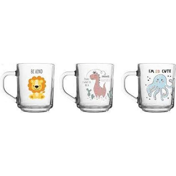 hrnek 246ml, 1ks, LEV, DINO, CHOBOTNICE, sklo
