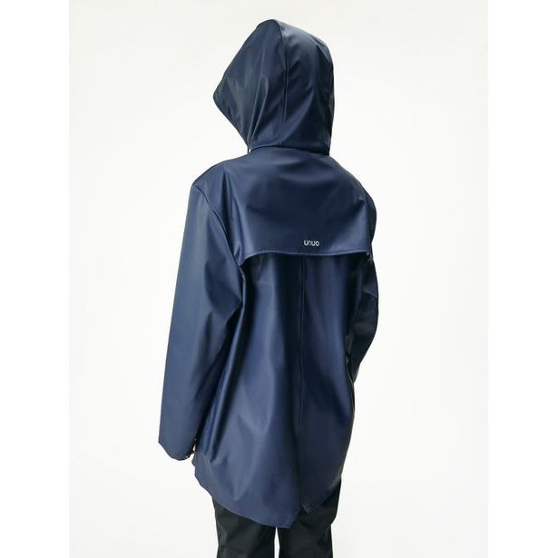 Unuo Dámský nepromokavý kabát bez zateplení, Tm. Modročerná
