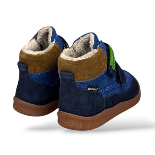 Chlapecké celokožené barefoot boty Richter s membránou