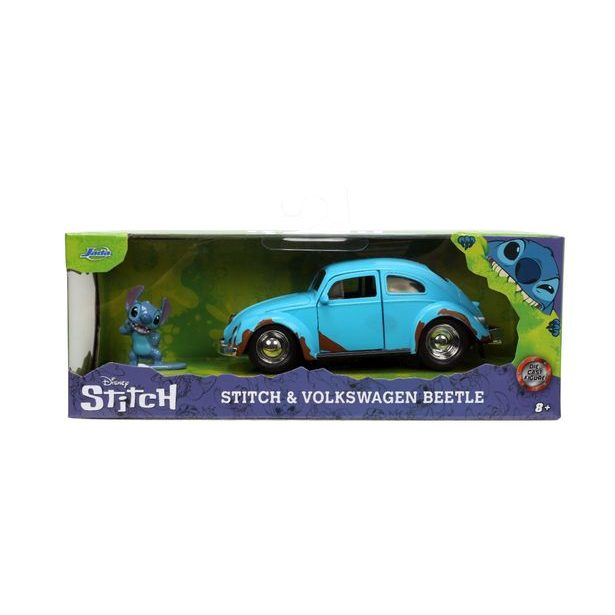Lilo & Stitch auto 1959 VW Beetle 1:32 a figurka Stitch, DP6