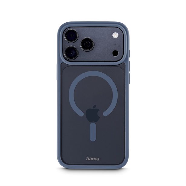 Hama Frame Protect, kryt pro Apple iPhone 17 Pro Max, magnetický, průhledný/modrý