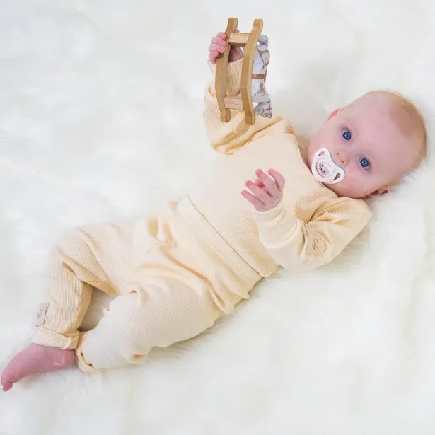 ESITO Rostoucí žebrované legíny Color Cool grey - šedá